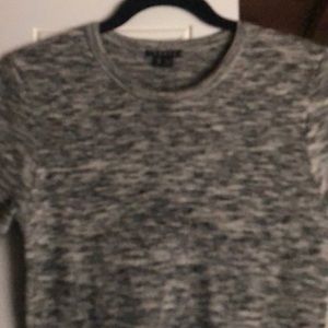 Very short sleeved wool and poly blend dress.